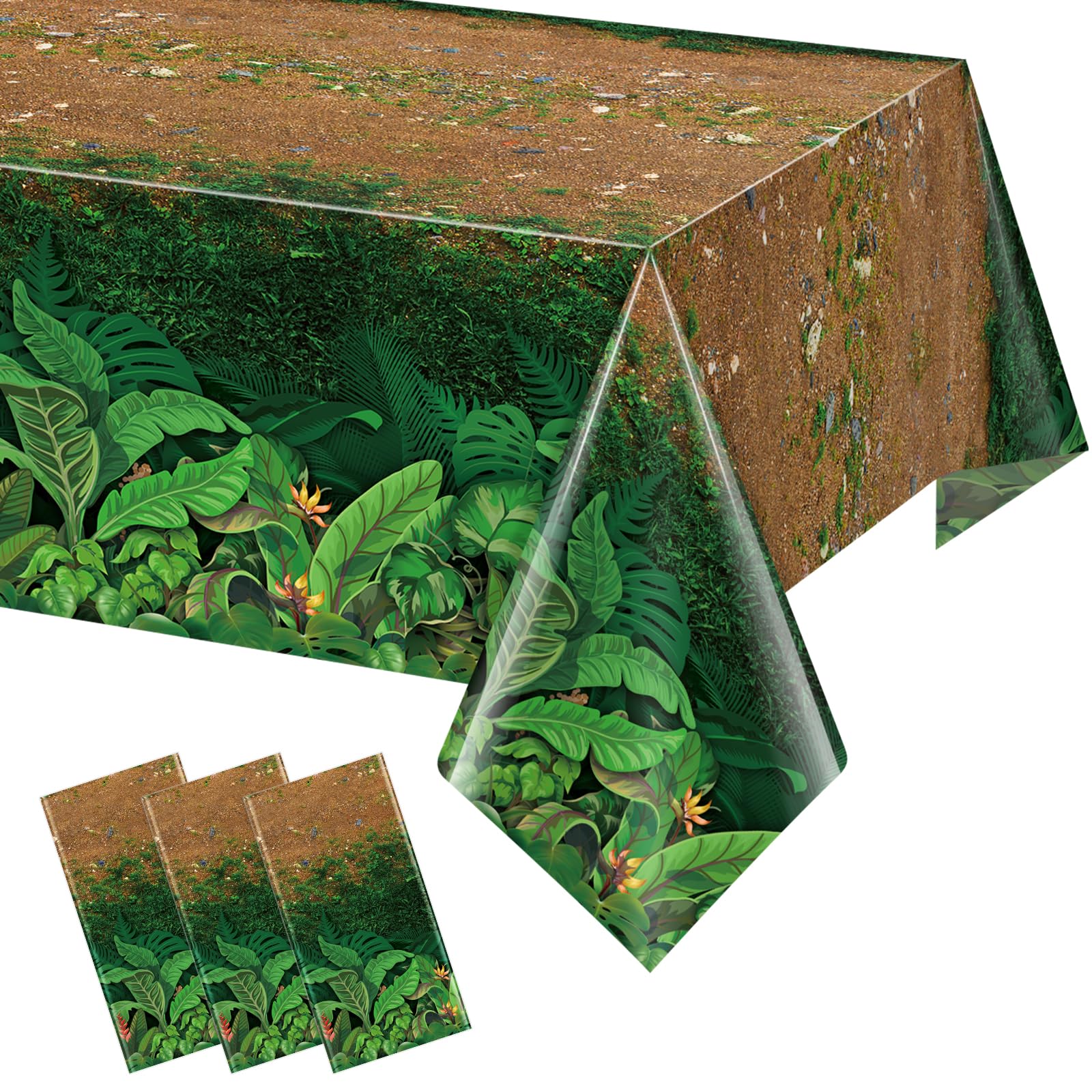 Amazon.com: Jectivs 3Pcs Forest Path Plastic Tablecloths
